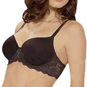 NWT Leilieve by Manicardi Black Underwire Bra Sz 36C
